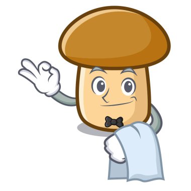 Garson porcini mantar maskot çizgi film