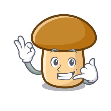 Bana porcini mantar maskot çizgi film de