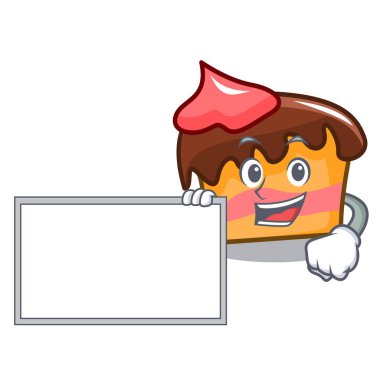 Yönetim Kurulu sünger kek karakter karikatür vektör çizim ile