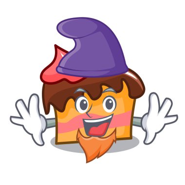 Elf sünger kek karakter karikatür vektör çizim