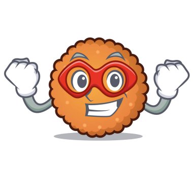 Süper kahraman tanımlama bilgileri karakter karikatür tarzı vektör çizim