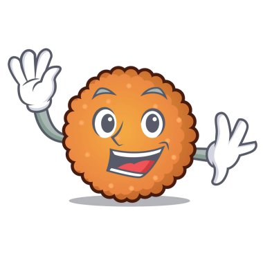 Tanımlama bilgileri karakter karikatür tarzı vektör çizim sallayarak