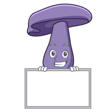 Yönetim Kurulu blewit mantar karakter karikatür ile sırıtarak