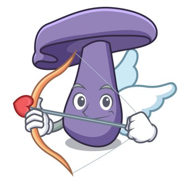 Aşk tanrısı blewit mantar karakter karikatür