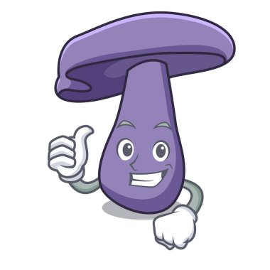 Blewit mantar karakter karikatür yaşasın