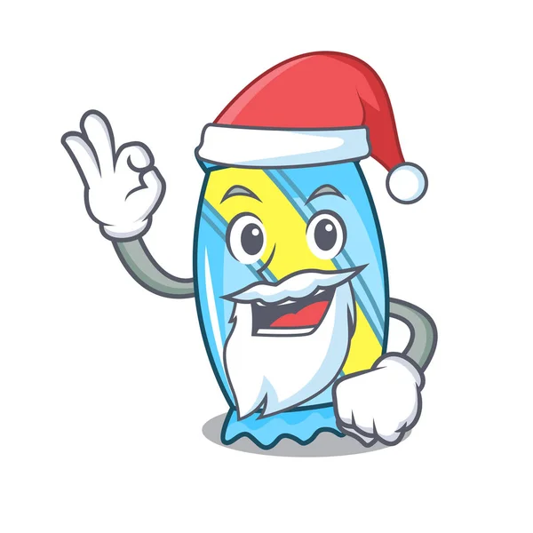 Mascotte Santa Candy Illustration Vectorielle Style Dessin Animé — Image vectorielle