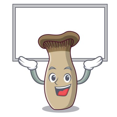 Yukarı kurulu Kral trompet mantar karakter karikatür