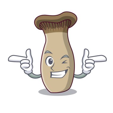 Wink Kral trompet mantar karakter karikatür