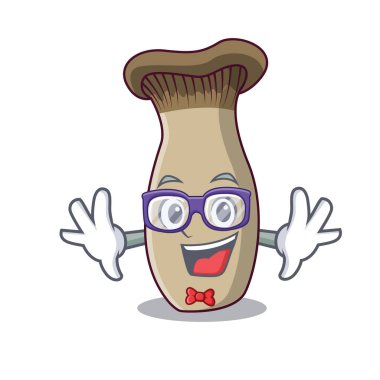 Geek Kral trompet mantar karakter karikatür