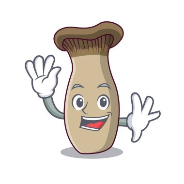 Sallama Kral trompet mantar karakter karikatür