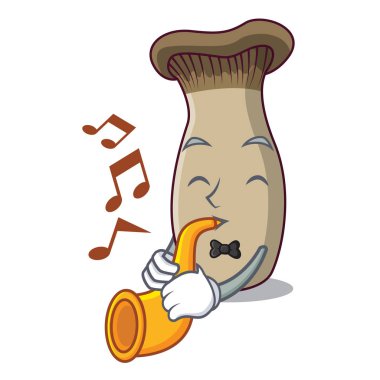 Trompet king ile trompet mantar maskot çizgi film