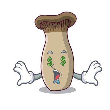 Para göz Kral trompet mantar maskot çizgi film