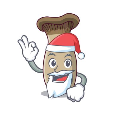 Noel baba kral trompet mantar maskot çizgi film