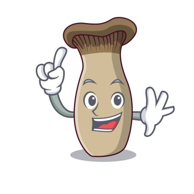 Parmak Kral trompet mantar maskot çizgi film