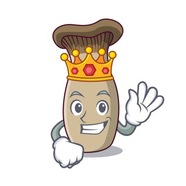 Kral Kral trompet mantar maskot çizgi film