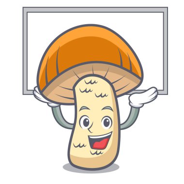 Yönetim Kurulu turuncu kap çörek mantar karakter karikatür kadar