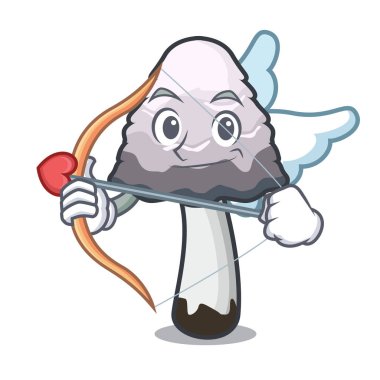 Aşk tanrısı shaggy yele mantar karakter karikatür