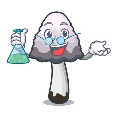 Profesör shaggy yele mantar karakter karikatür