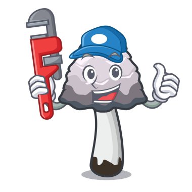 Tesisatçı shaggy yele mantar maskot çizgi film