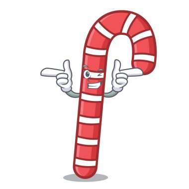 Wink şeker köpekler karakter karikatür vektör çizim