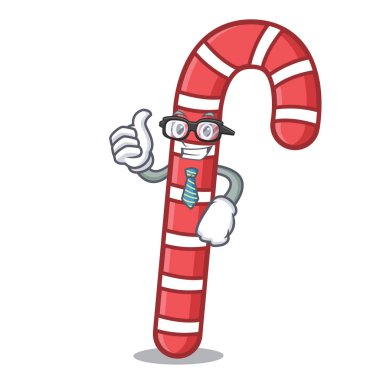 İşadamı şeker köpekler karakter karikatür vektör çizim