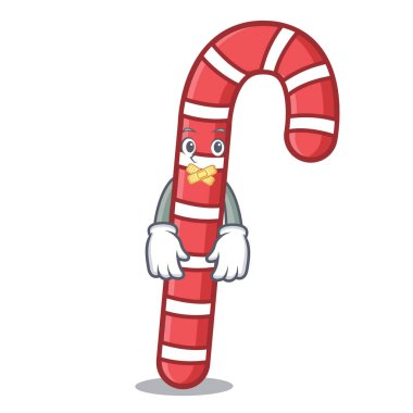 Sessiz şeker köpekler maskot karikatür vektör çizim