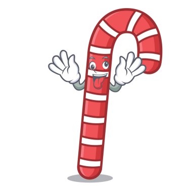 Deli şeker köpekler maskot karikatür vektör çizim