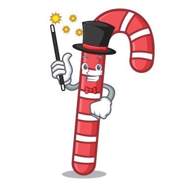 Sihirbaz şeker köpekler maskot karikatür vektör çizim