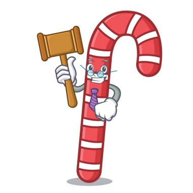 Maskot karikatür vektör çizim Yargıç şeker köpekler