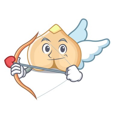 Aşk tanrısı nohut karakter karikatür tarzı vektör çizim