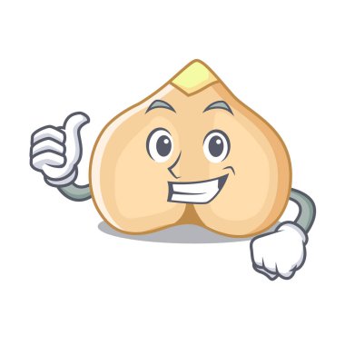 Nohut karakter karikatür tarzı vektör çizim yaşasın