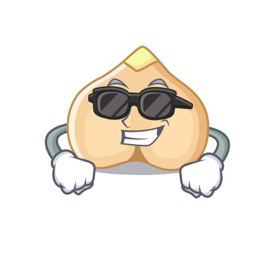 Süper serin nohut karakter karikatür tarzı vektör çizim