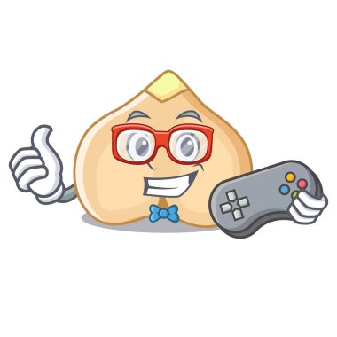 Oyun nohut maskot karikatür tarzı vektör çizim