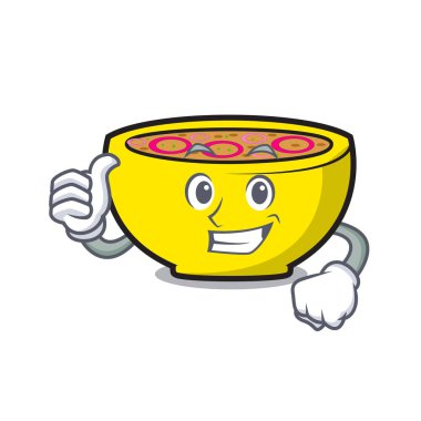 Çorba Birliği karakter karikatür vektör çizim yaşasın