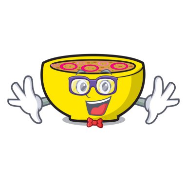 Geek çorba Birliği karakter karikatür vektör çizim