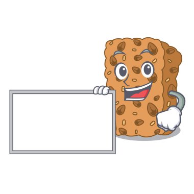 İle Yönetim Kurulu granola bar karakter karikatür vektör çizim