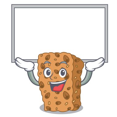 Kadar Yönetim Kurulu granola bar karakter karikatür vektör çizim