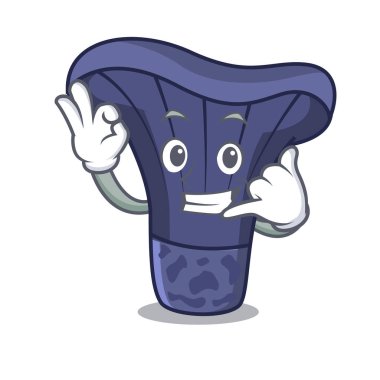 Bana actarius Indigo mantar maskot çizgi film de