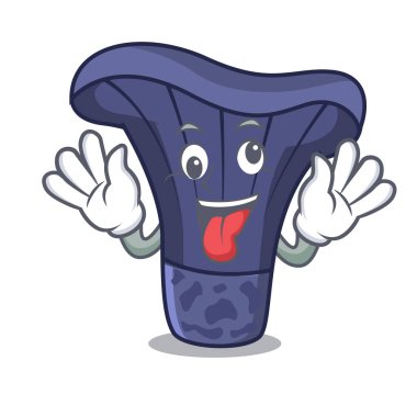 Deli actarius Indigo mantar maskot çizgi film