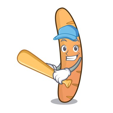 Oyun beysbol baget karakter karikatür tarzı