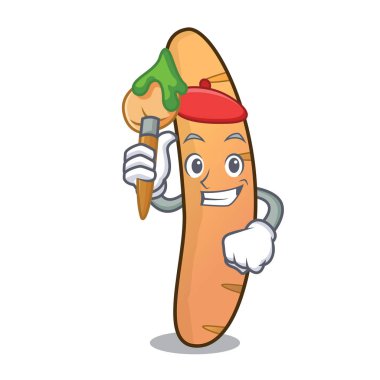 Sanatçı baget karakter karikatür tarzı