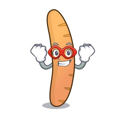 Süper kahraman baget karakter karikatür tarzı