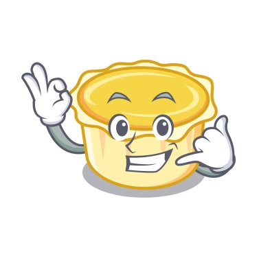 Bana yumurta tart maskot karikatür de