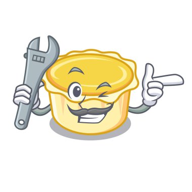 Mekanik yumurta tart maskot karikatür