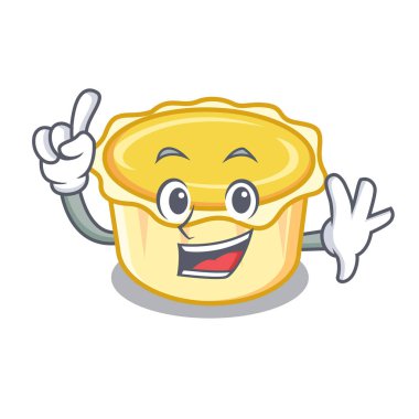 Parmak yumurta tart maskot karikatür