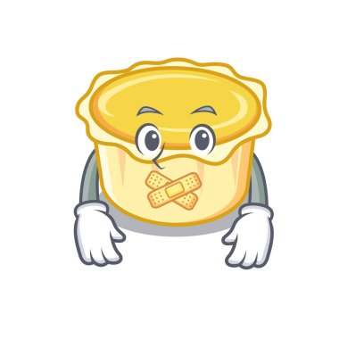 Sessiz yumurta tart maskot karikatür