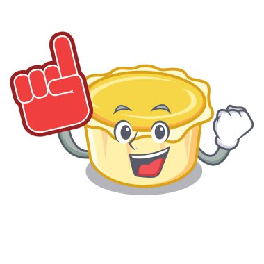 Köpük parmak yumurta tart maskot karikatür