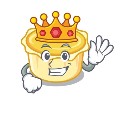 Kral yumurta tart maskot karikatür