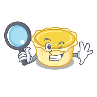 Dedektif yumurta tart karakter karikatür