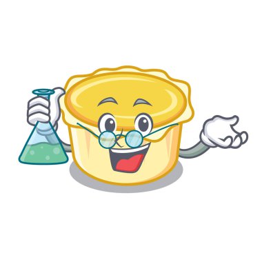 Profesör yumurta tart karakter karikatür